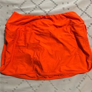 Vibrant Orange Swim Skirt